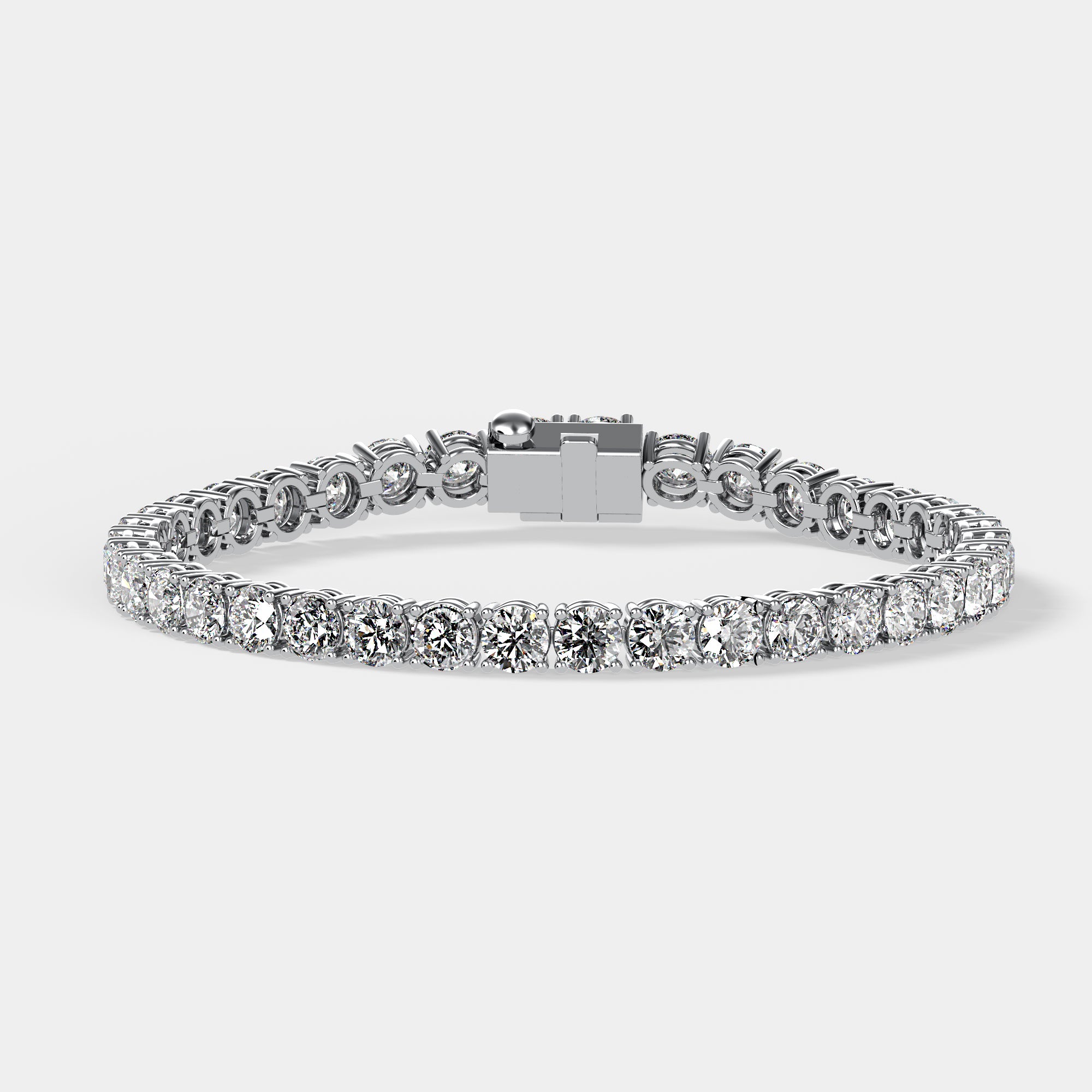 Round Brilliant Tennis Bracelet | Lab Diamond